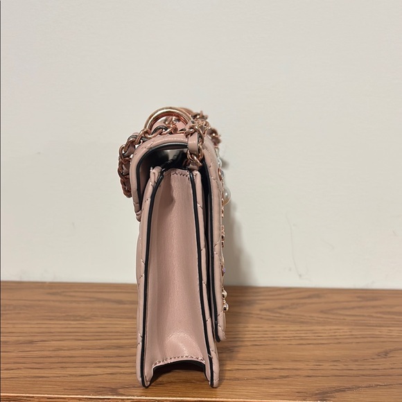 Embellished Pink Quilted Chain Bag - Picture 4 of 11